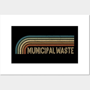 Municipal Waste Retro Stripes Posters and Art